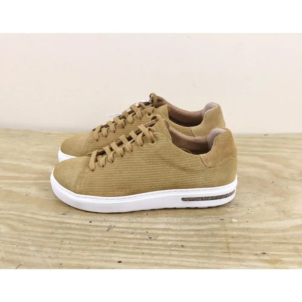 New Birkenstock Sneakers 5 Brown Corduroy Suede Bend Low Lace Up Narrow Shoes